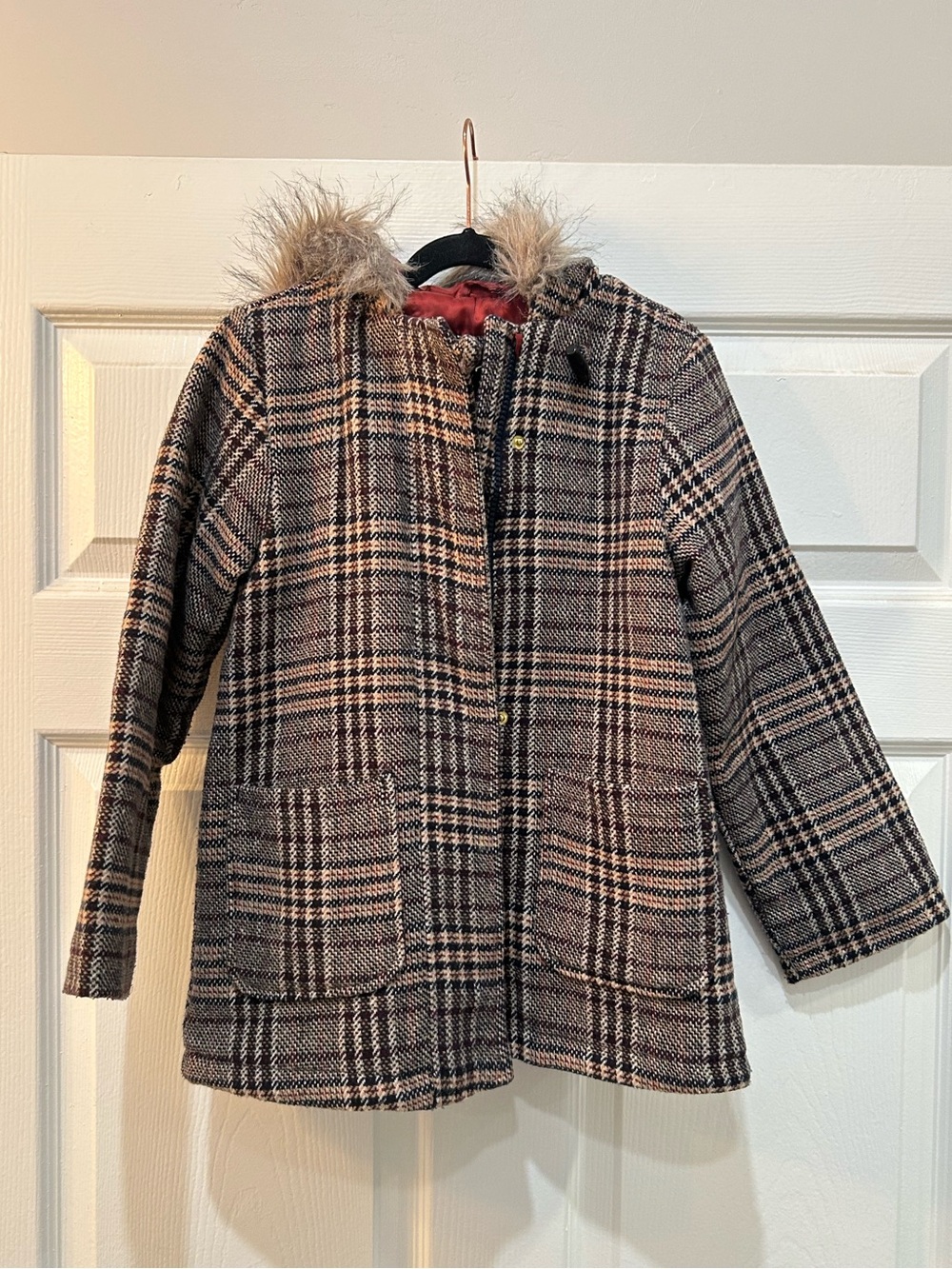 Jessica Simpson Plaid Girl’s Jacket Size 6X